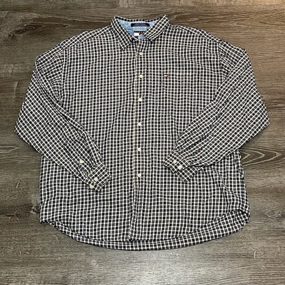 Tommy Hilfiger Other - Vintage 90’s Y2K Tommy Hilfiger Long sleeve plaid button front shirt size XL